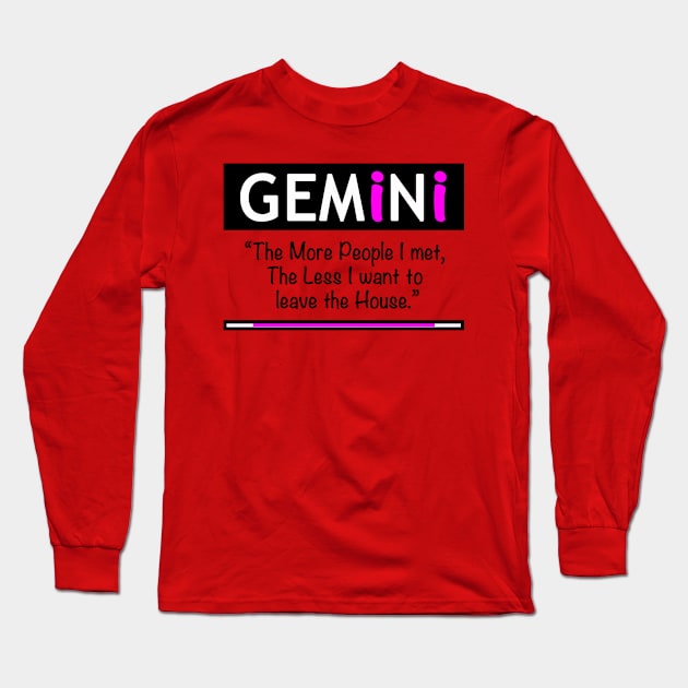 Gemini Quote 2 Long Sleeve T-Shirt by Chanap